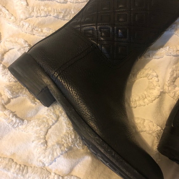 Tory Burch Marion Quilted Leather Boots 7 - Picture 3 of 8